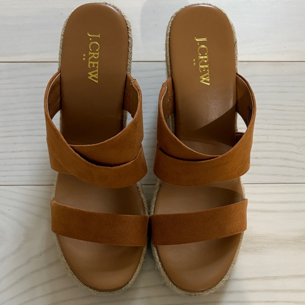 J. Crew Women's Brown Espadrille Sandals